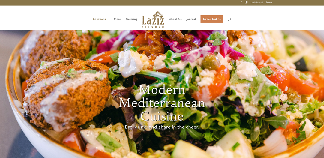 Laziz Kitchen website