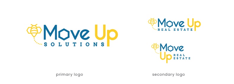Case Study Elle Marketing and Events Logo Design | Move Up Solutions | Move up Real Estate | Brand 