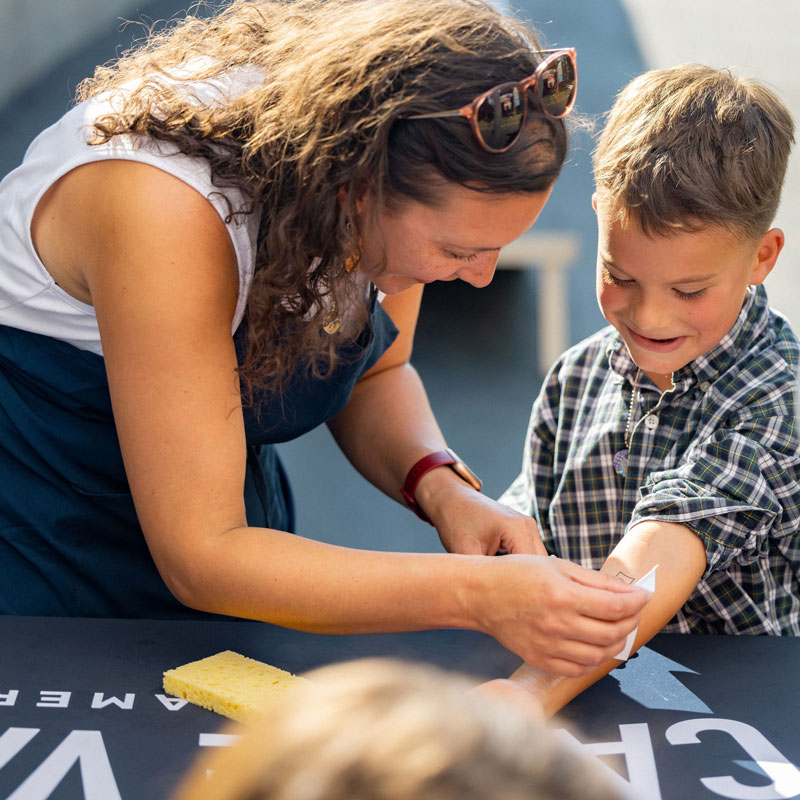 at a Cache Valley Creamery event