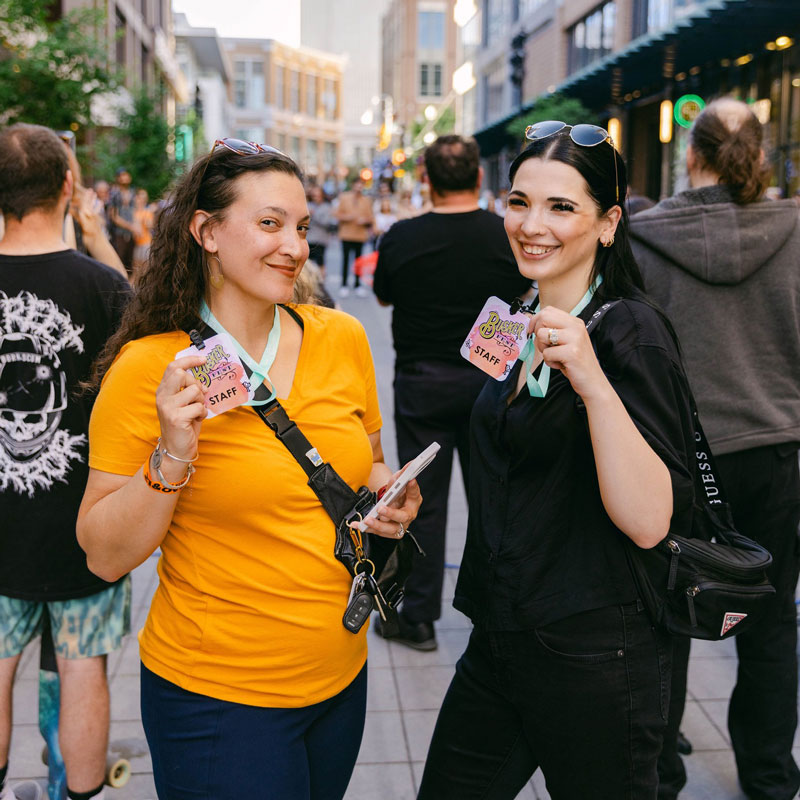 Team event management at Busker Fest