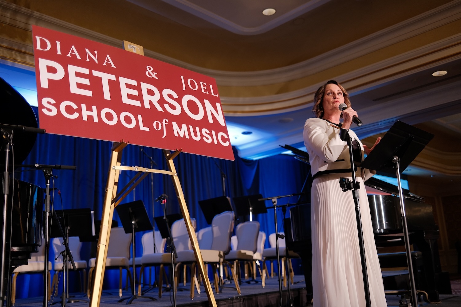 Diana and Joel Peterson School of Music Announcement
