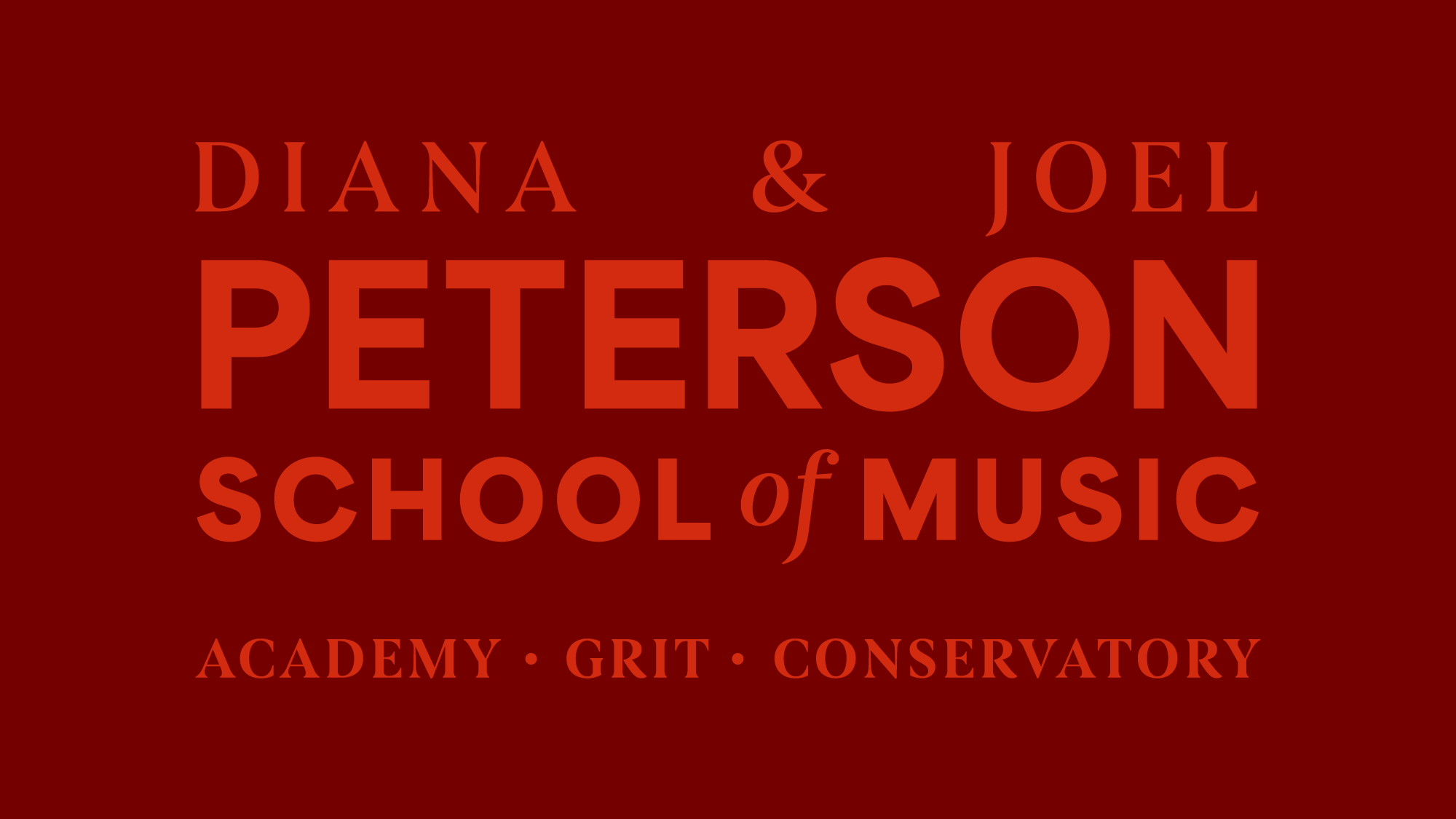 Diana and Joel Peterson School of Music Logo